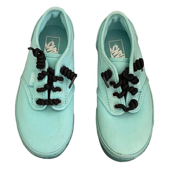 Vans Green Slip On Pull Tie Green Glitter Shoes Size 12 - Picture 3 of 8